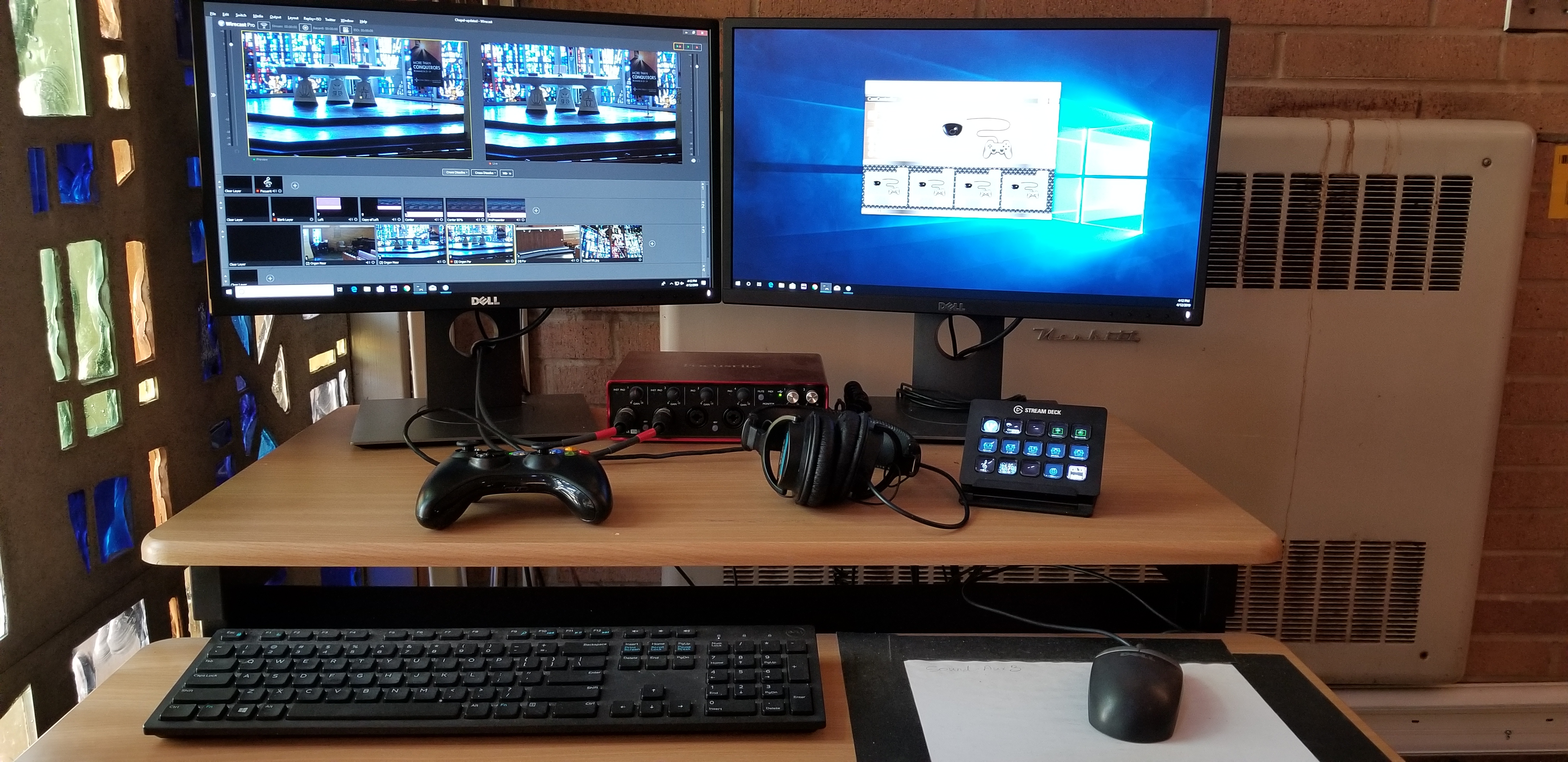 Chapel Desk Setup